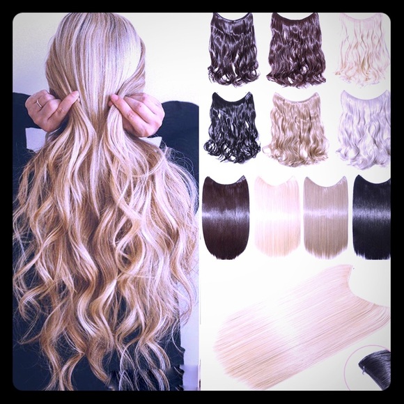 Halo Style Hair Extensions!!!!!!!! 20 Inches!!! main image 7